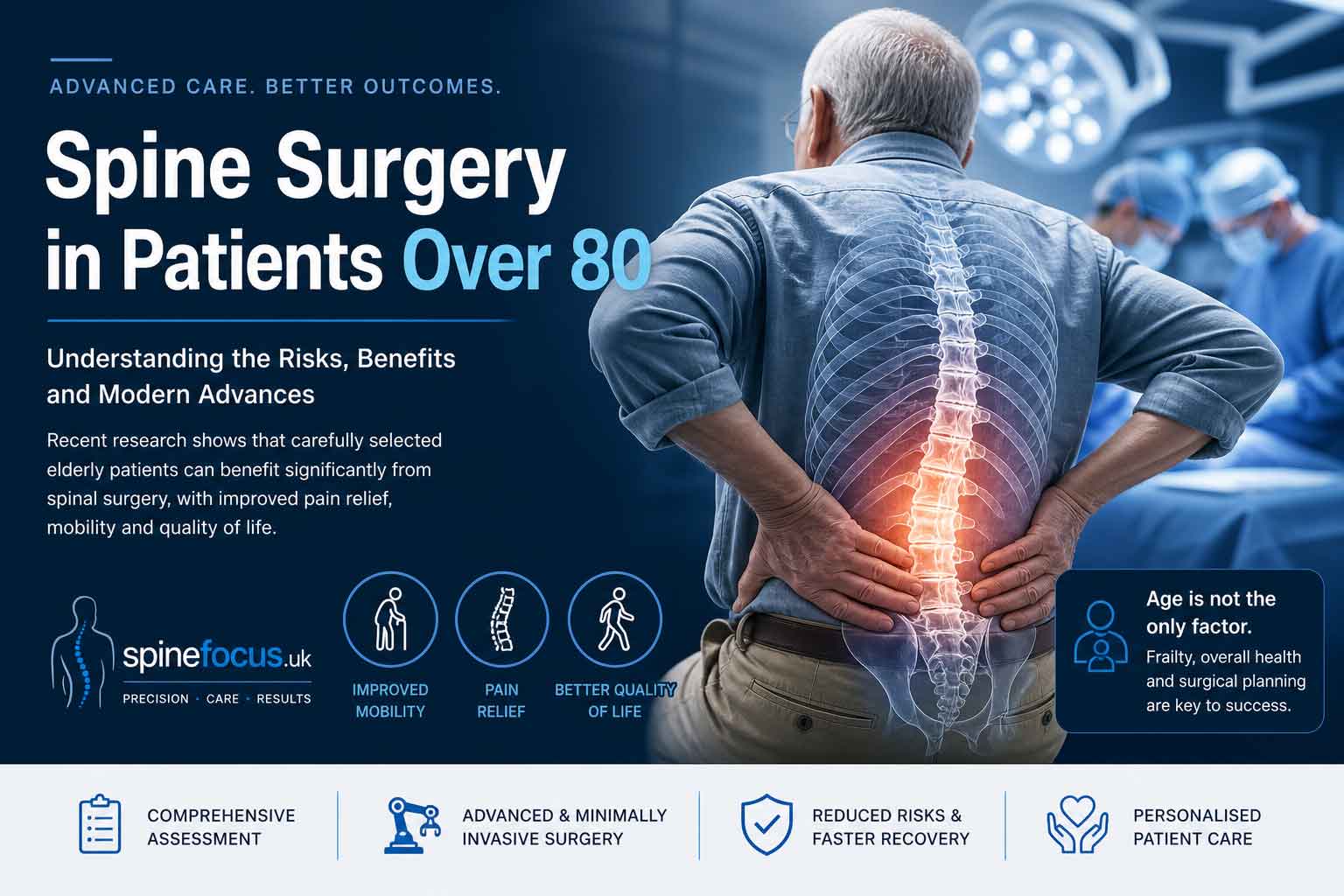 Is Spine Surgery Safe in Patients Over 80? Understanding the Risks, Benefits, and Modern Advances