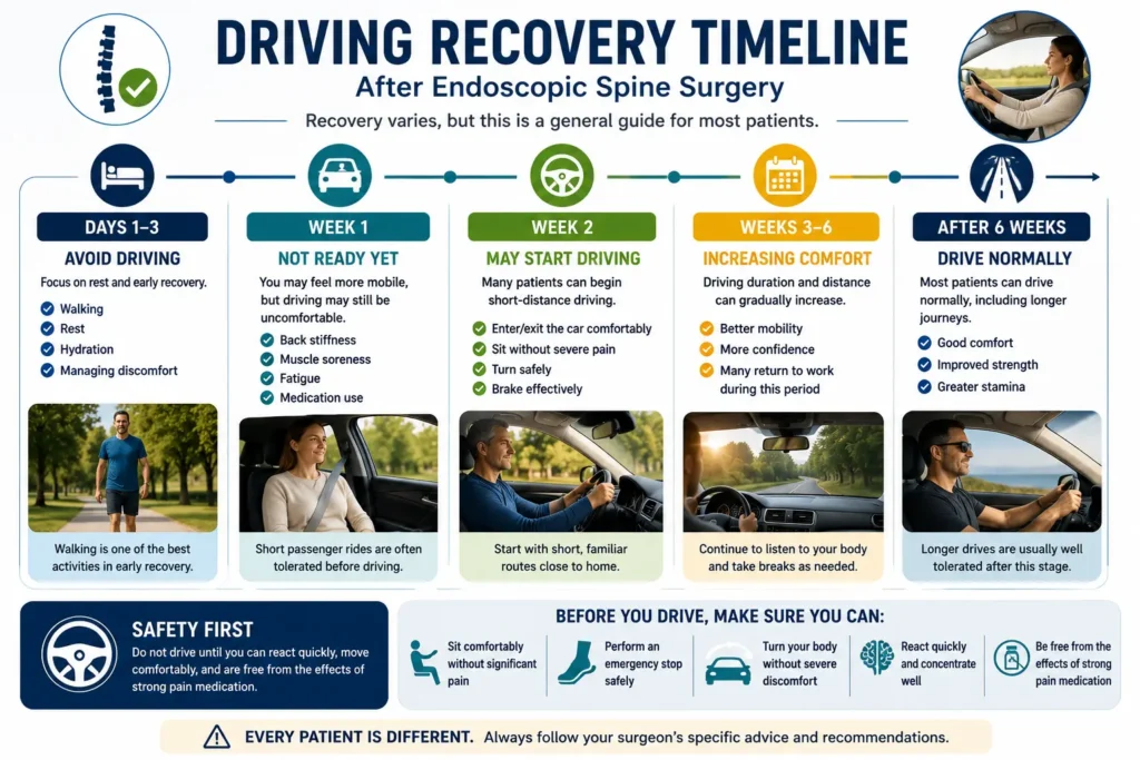 driving recovery timeline