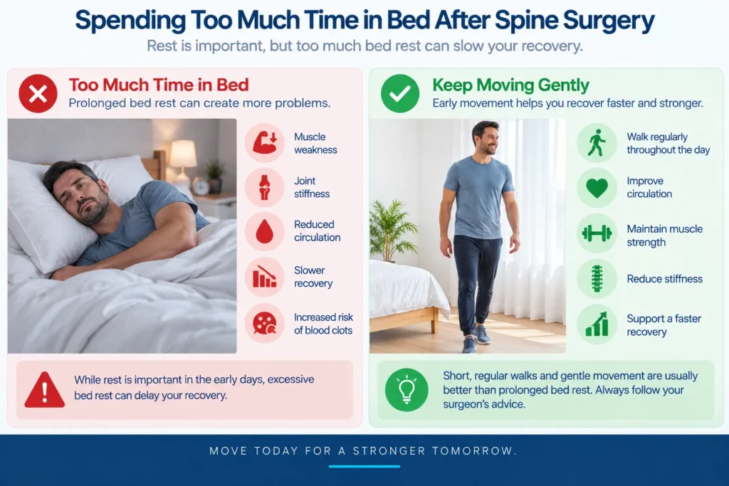 Spending too much time in bed after endoscopic spine surgery Spending too much time in bed after endoscopic spine surgery