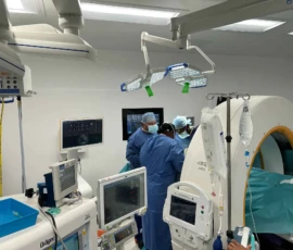 Advanced spine surgery operating theatre setup for robotic and minimally invasive spinal procedures
